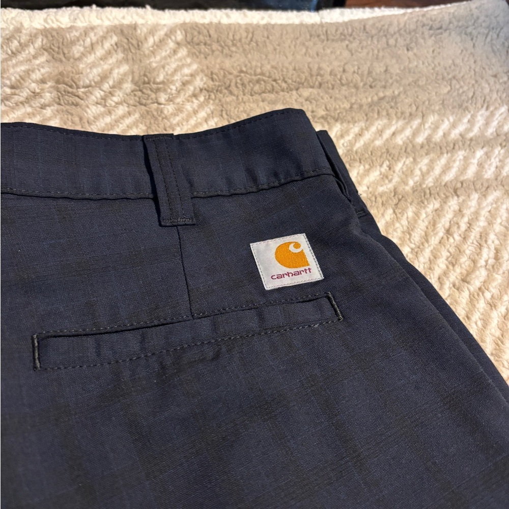Carhartt WIP Dark Blue Flat Front Shorts